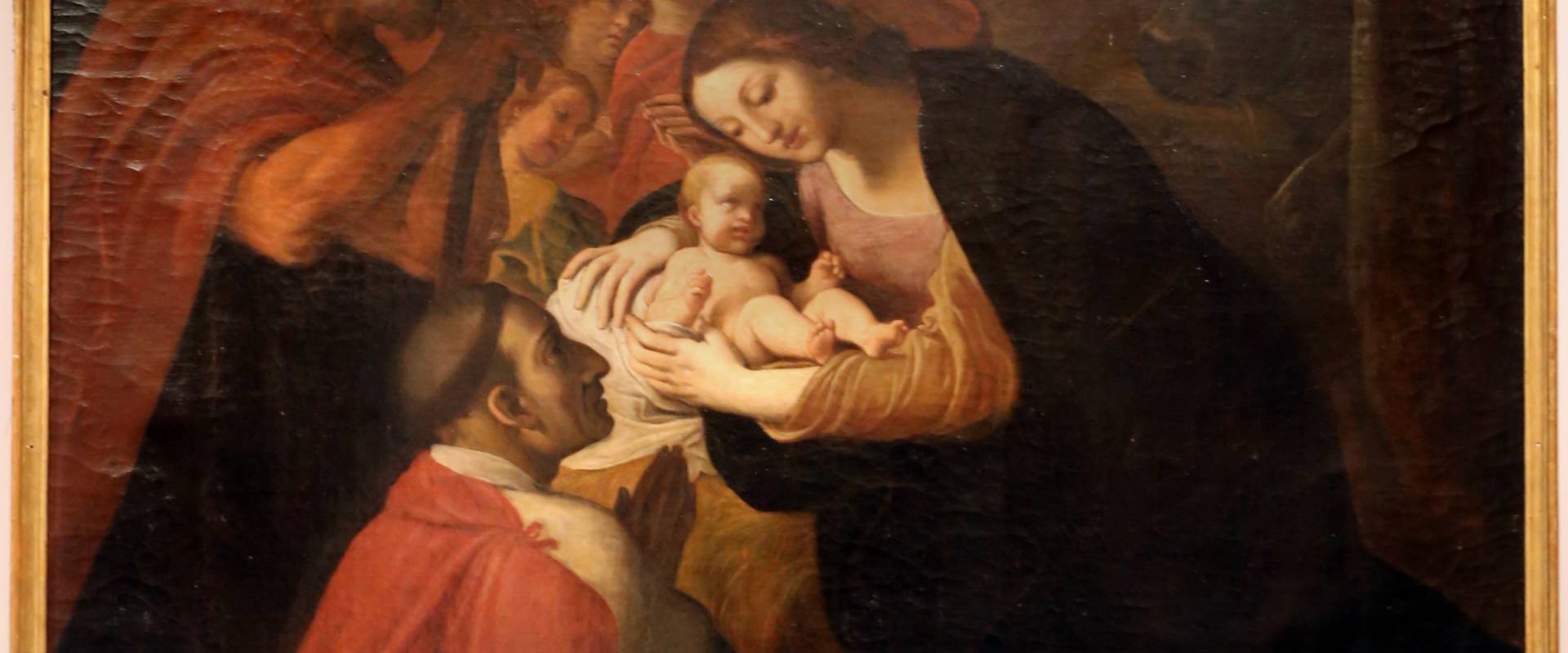 Ludovico carracci, san carlo borromeo in adorazione del bambino, 1614-16, da s. bernardo a bologna foto di Sailko